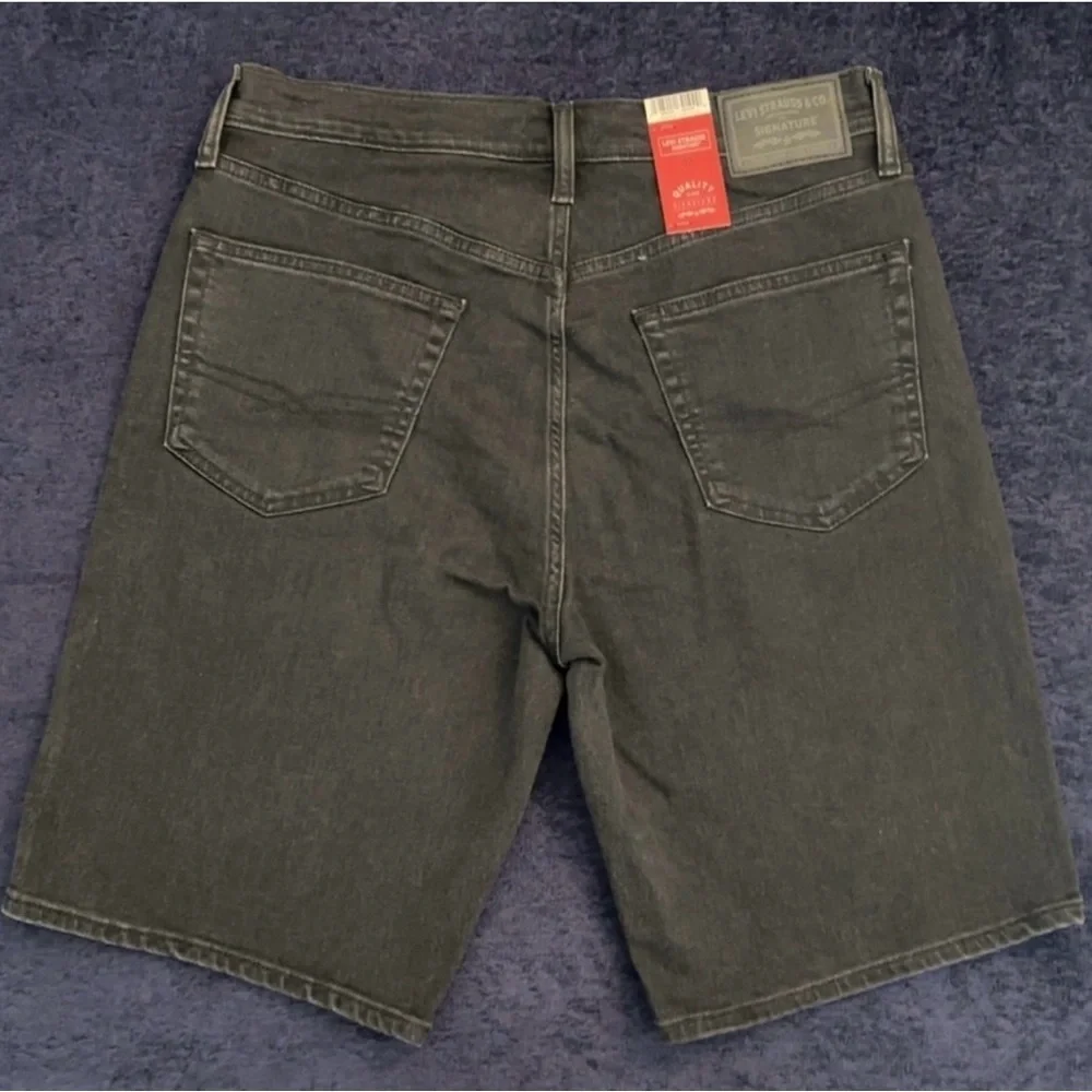 Men's Black Jean Shorts